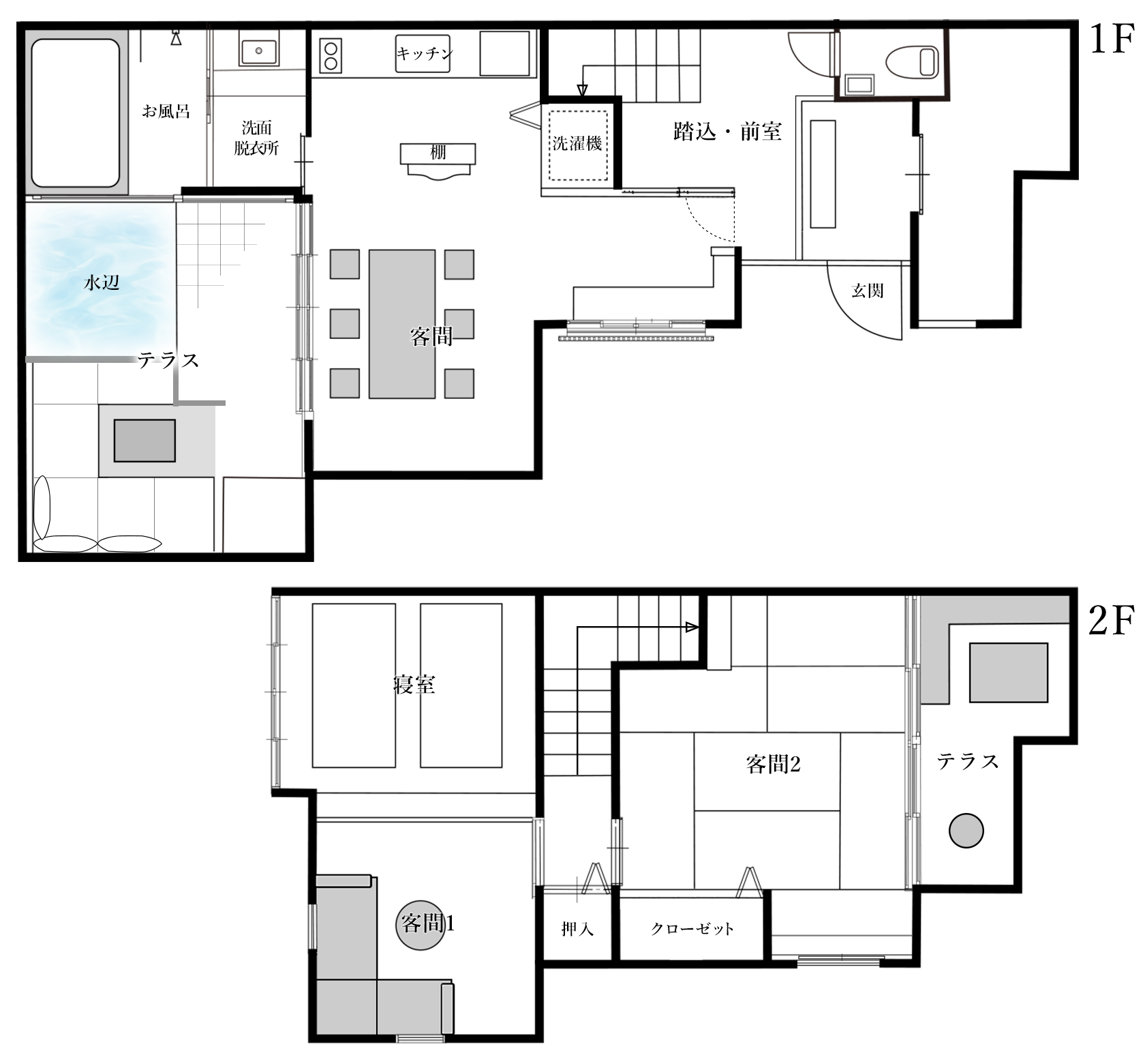 すみや葉隠れ 間取り図